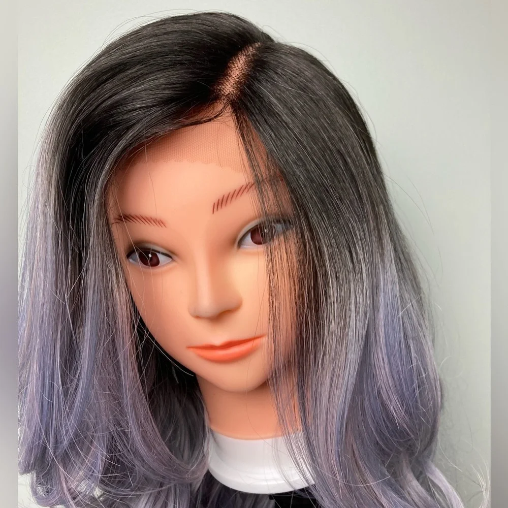 Ombré Purple Lace Front Wig